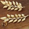 1Pair Trendy Suit Shirt Collar Pin Leaf Alloy Brooches Sweater Collar Button For Men Women Daily Fashion Clothing Accessories