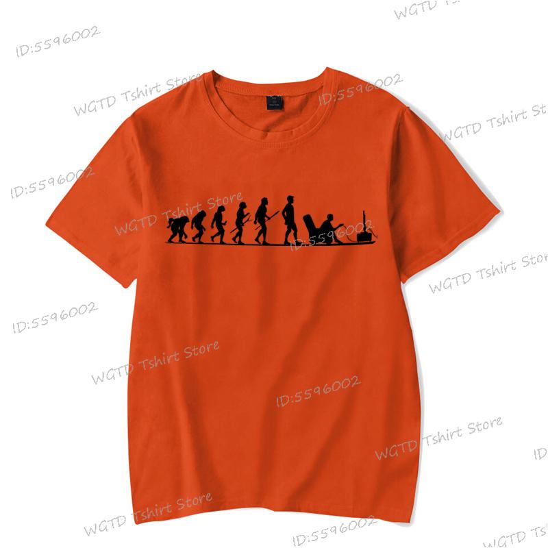 Эволюция Геймера Футболка Смешной Подарок для Геймеров Футболки для Видеоигр для Мужчин С Круглым Вырезом Смешная Эволюция Геймеров Летние Топы Одежда