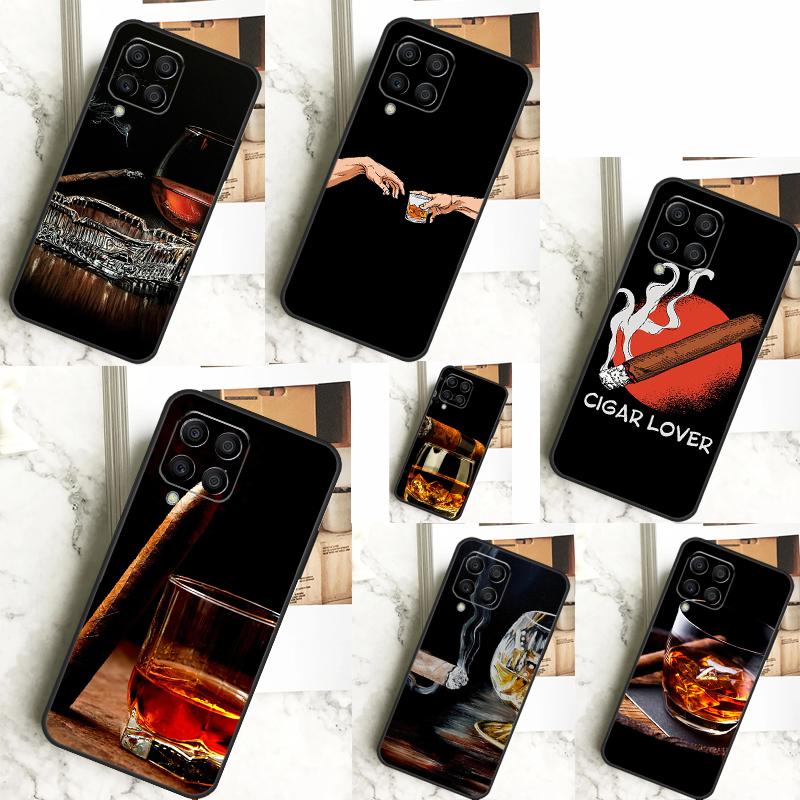 Чехол Сигара и Виски для Samsung Galaxy M14 M34 M54 M12 M32 M52 M53 M33 M13 M20 M15 M55 M31s M30s M21 M51