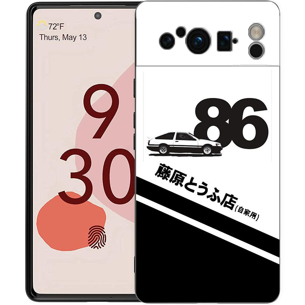 Чехол для телефона Anime Initial D AE86 для Google Pixel 8 7 6 7A 6A Pro 5G Ударопрочный Силиконовый Мягкий 9 Pro XL 8 Pro 5G Защитная Крышка Capas