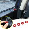Fit For 2011-2024 Dodge RAM 1500 ABS Red Interior Door Lock Ring Trim Decor 4PCS