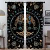 Плотные шторы для комнаты, 2 панели, Дерево жизни, современные шторы для гостиной, украшение на Хэллоуин, тюль для спальни, дома