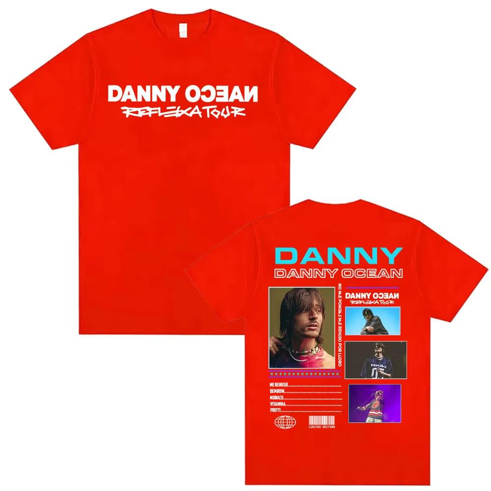 Danny Ocean 2026 Reflexa Tour 2026 Concert T Shirt Mens Clothing Hip Hop Pop Music Tee Shirt pure Cotton Cozy Shortsleeved top