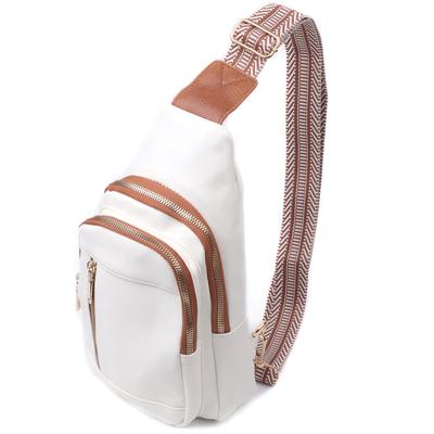 Топовая сумка-слинг для женщин из экокожи VINTAGE Bag 22746 Белый