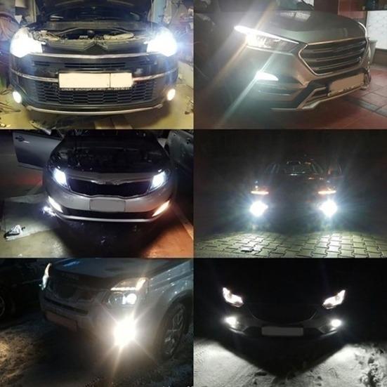 Супер яркий 20SMD H7 100W H4 Автомобильный светодиодный дневной ходовой противотуманный фонарь