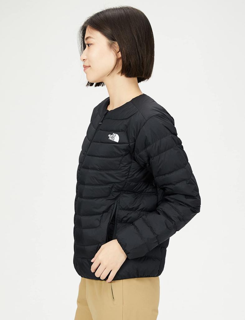 The North Face Thunder Round Neck Cold and Size L Women's Jacket, Water-Repellent, Photonic, Weather, Warm, Black,
