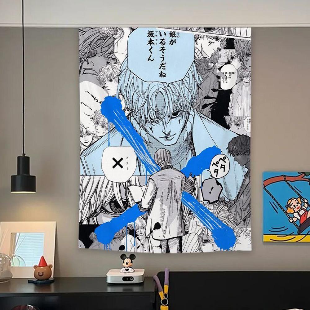 Sakamoto Days Anime Vertical Tapestry Great Buddha Wall Decor for Dormitory Room Decor Merchandise
