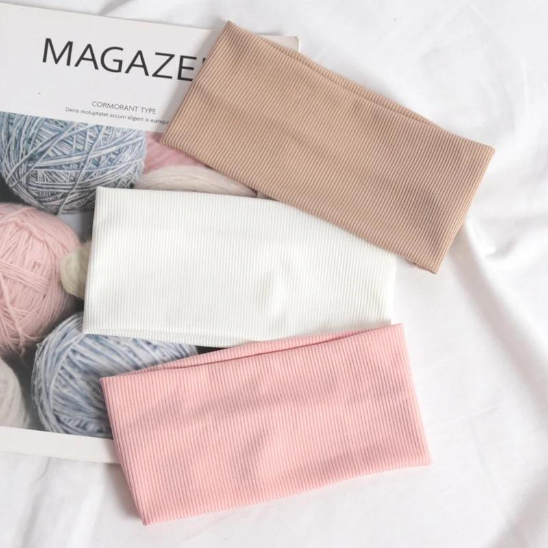 3 шт. Простые эластичные фитнес-йога повязки для волос для женщин мужчин однотонные беговые повязки для волос эластичные повязки для макияжа аксессуары