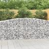 VidaXL 3x Arched Gabion Baskets Arched Gabion Cages Gabion Walls Garden Fences Terrace Outdoor 3145957