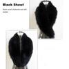 Women Winter Scarf Cozy Fuzzy Imitation Solid Color Fur Soft Lightweight Thickened Warm