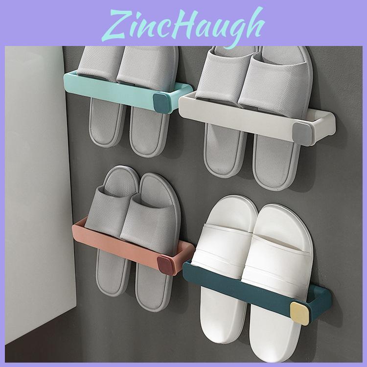 Pp Material Adhesive Shoe Organizer For Home Use Waterproof Wall Mount Shoe Shelf