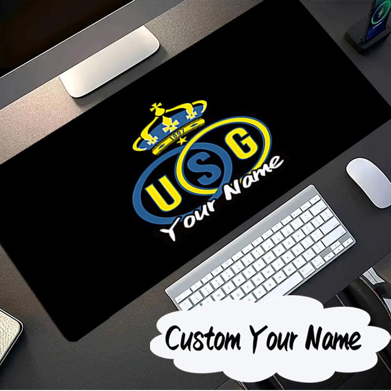 Custom Name Mouse pad Golden Crown Symbol Royale Mouse pad, Gaming Mouse Pad, keyboard pad, Desk Decor for computer notebook Fan Birthday Gift