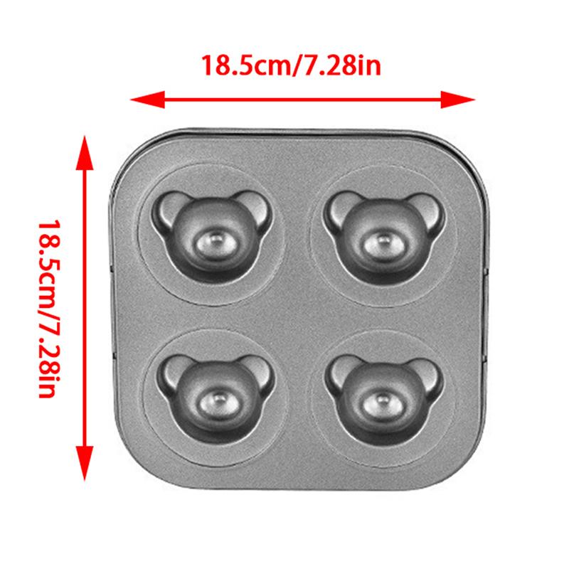 Форма для выпечки медведя, антипригарная форма из углеродистой стали, сделай сам, милые формы для конфет, инструменты для торта