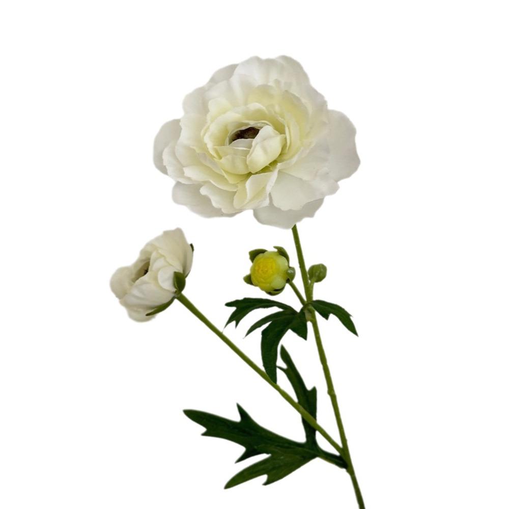 Silk Faux Ranunculus Flower Decorative Faux Flower Silk Flower Branch Wedding Decor