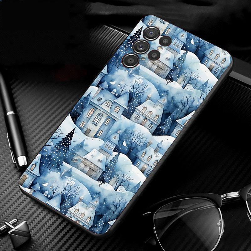 Phone Case For Samsung Galaxy S25 S24 S23 S22 S21 Ultra S24 S23 S22 S21 S25 Plus S24 S25 FE Christmas Ball Tree
