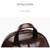 Women's Soft Leather Anti-theft Retro Casual Lightweight Backpack Handbag Travel Daily and Shopping Bag