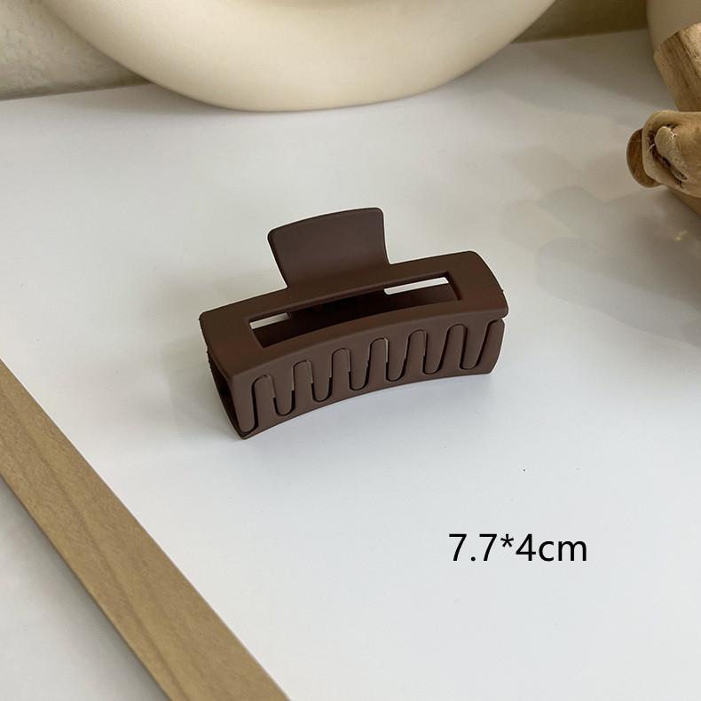 1pcs Korean Coffee Large Hair Claws Acrylic Hairpins Barrette Crab Hair Clips Headwear for Women Girls Braiders Hair Accessories