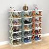 Plastic Shoes Storage Organizer X-Shaped Color Shoe Cabinet Multi Layer Simple Shoes Shelf Home