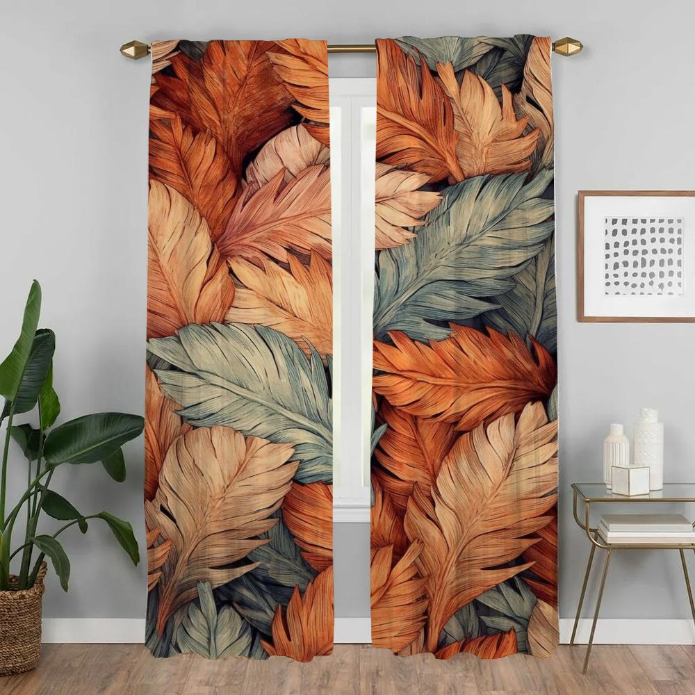 Плотные шторы для гостиной, шторы для домашнего интерьера, 2 шт., занавеска для окна, тюль для спальни, кухни