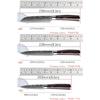 3pcs Stainless Steel Multi-purpose Knife Extremely Thin Sharp Fruit Knife Santak Carving Knife Color Tree Grain Handle Kitchen Quality Knife Set
