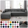 Elastic Sofa Cover Sofa Slipcovers Solid Color Stretch Sofa Covers Couch Cover Sectional L -Shaped Sofa Living Home1 /2 /3 /4 Seat