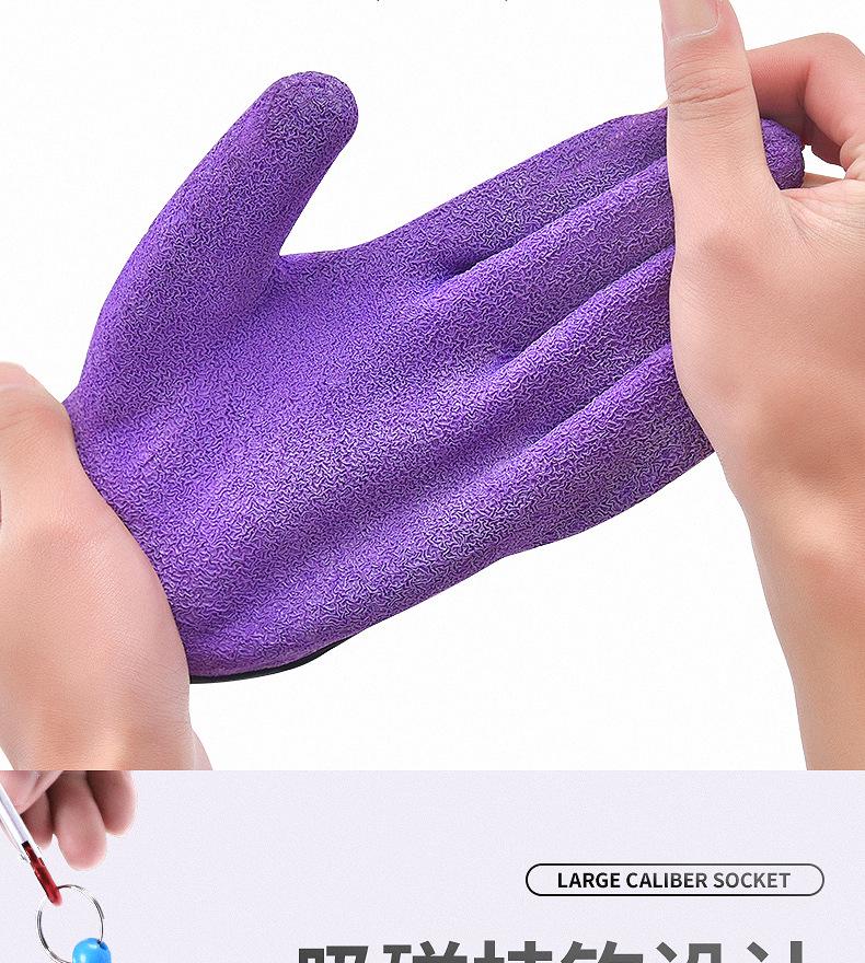 Утолщенные перчатки для ловли рыбы с защитой от проколов: Нескользящий, водонепроницаемый для морской и скальной рыбалки