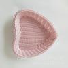 1pcs Rattan Like PP Small Basket Candy Box Desktop Woven Storage Basket Snack Fruit Tray For Home Tabletop Organizing