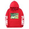 Spy X Family Anime Print Hooded Sweatshirt Men Women Oversized Fleece Pullover With Ribbed Hem