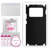 apgo Protective Skin Sticker for the Back+sides Compatible with Xiaomi Poco M4 Pro, Full Wrap Film, Foil, Vinyl - Pattern Carbon Black