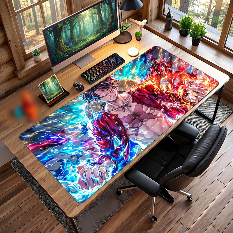 One Piece Printed Mouse Pad Non-Slip Waterproof Rubber Desk Mat for Gaming Office Laptop Home Decor Gift