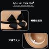 Hat women's autumn and winter woolen warm fashion bow basin hat bucket hat retro elegant bowler hat
