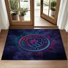 Manchester City Design Crystal Velvet Rug Soft Decorative Mat for Bedroom Entrance