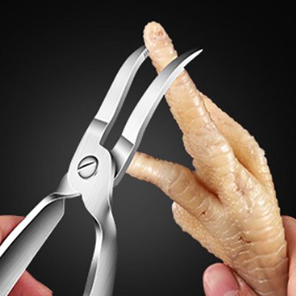Curved Tip Chicken Feet Boneless Pliers Professional Chicken Bone Scissors Restaurant