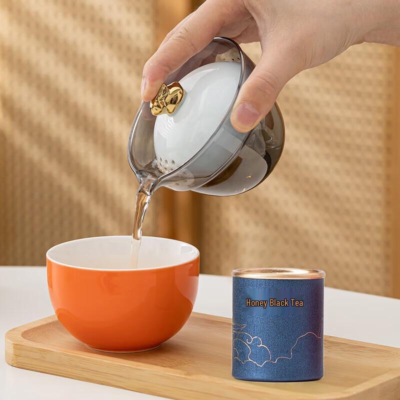 Elegant Floral Ceramic Tea Set