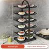 Nordic Style 6-Tier Double-Sided Kitchen Prep Rack