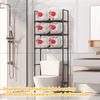 Bathroom Storage Rack Floor Mounted Over Toilet Shelf Multilayer Space Saver Multi-Functional Kitchen Organizer
