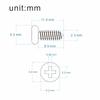 FLEOR 100PCS Guitar Tuning Pegs Machine Heads Mounting Screws 2.3x9.5mm Flat Head Screws for Acoustic Electric Bass Parts