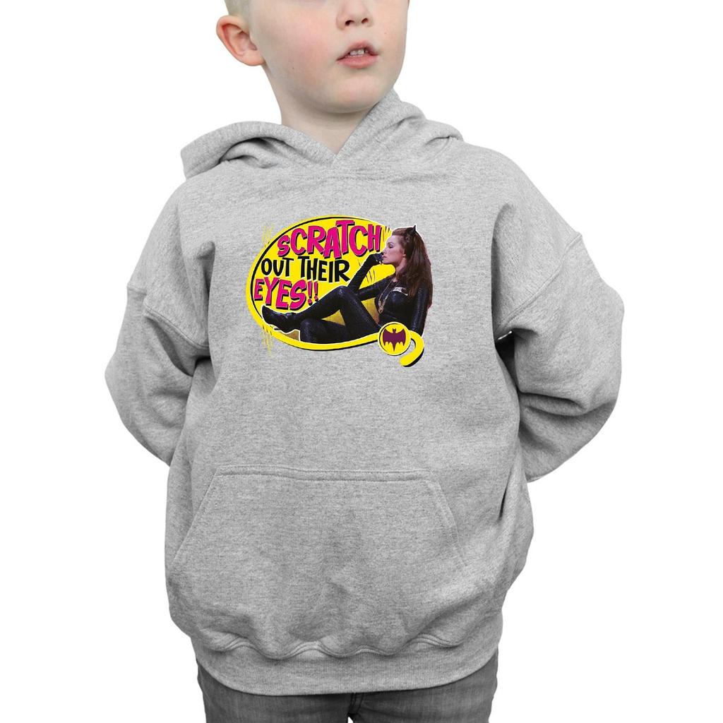 DC Comics Boys Batman TV Series Catwoman Scratch Hoodie