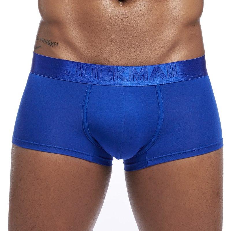 JOCKMAIL Мужские боксеры с низкой талией, дышащие плавки из модала