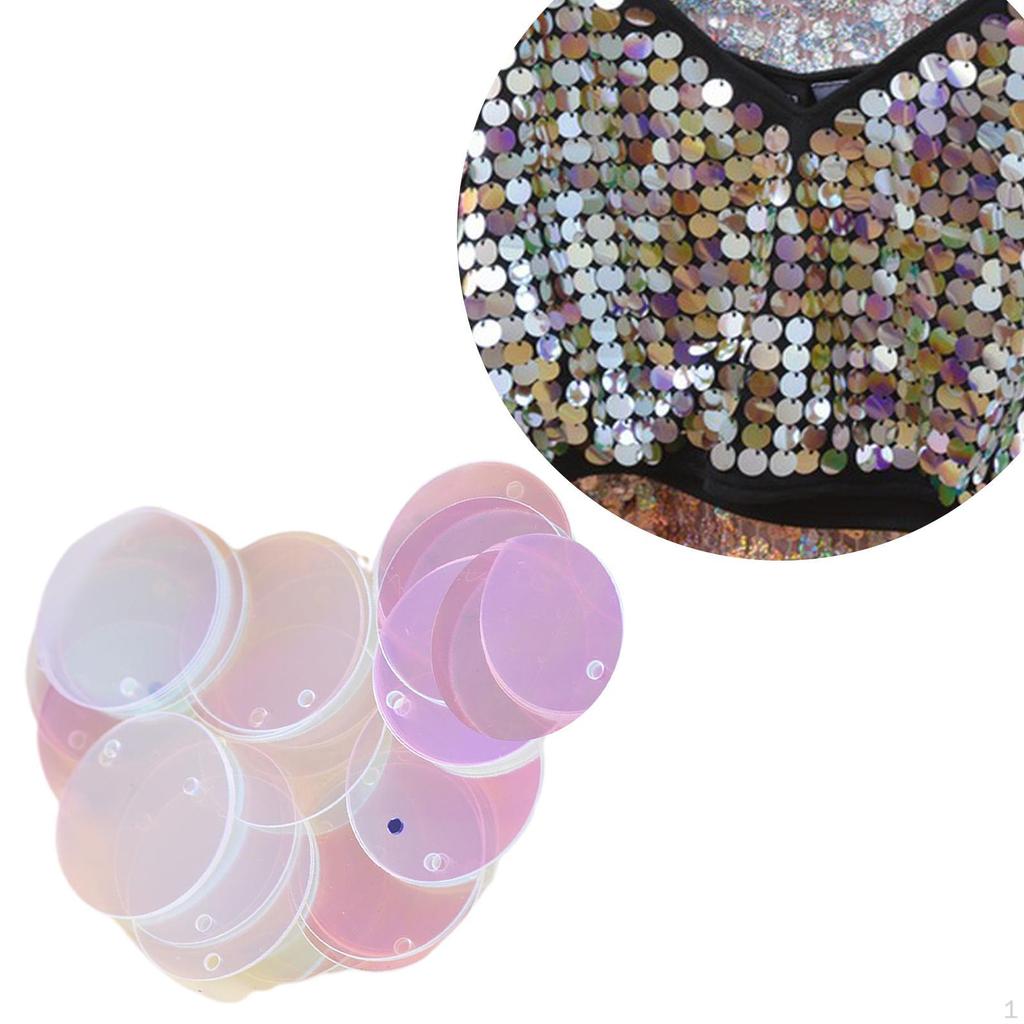 85 Pieces 20mm Flat Round Loose Sequins Hairpins Decorative Patches DIY Dress Accessories Set for