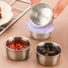 2Pcs 40ML Stainless Steel Salad Dressing Container - Leakproof Lidded Sauce Cups, Portable Dipping Dishes for Sauces