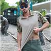 Мужская летняя армейская футболка Combat Tactics, военный камуфляжный топ с короткими рукавами, камуфляжный костюм