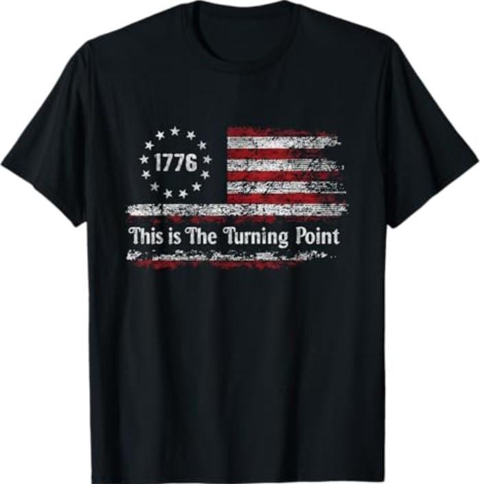 Turning Point American Freedom USA Flag T-Shirt Unisex T-Shirt