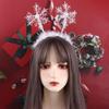 Party Dress Up Christmas Headband Female Plush Hair Hoop Antlers Headband Christmas Decoration