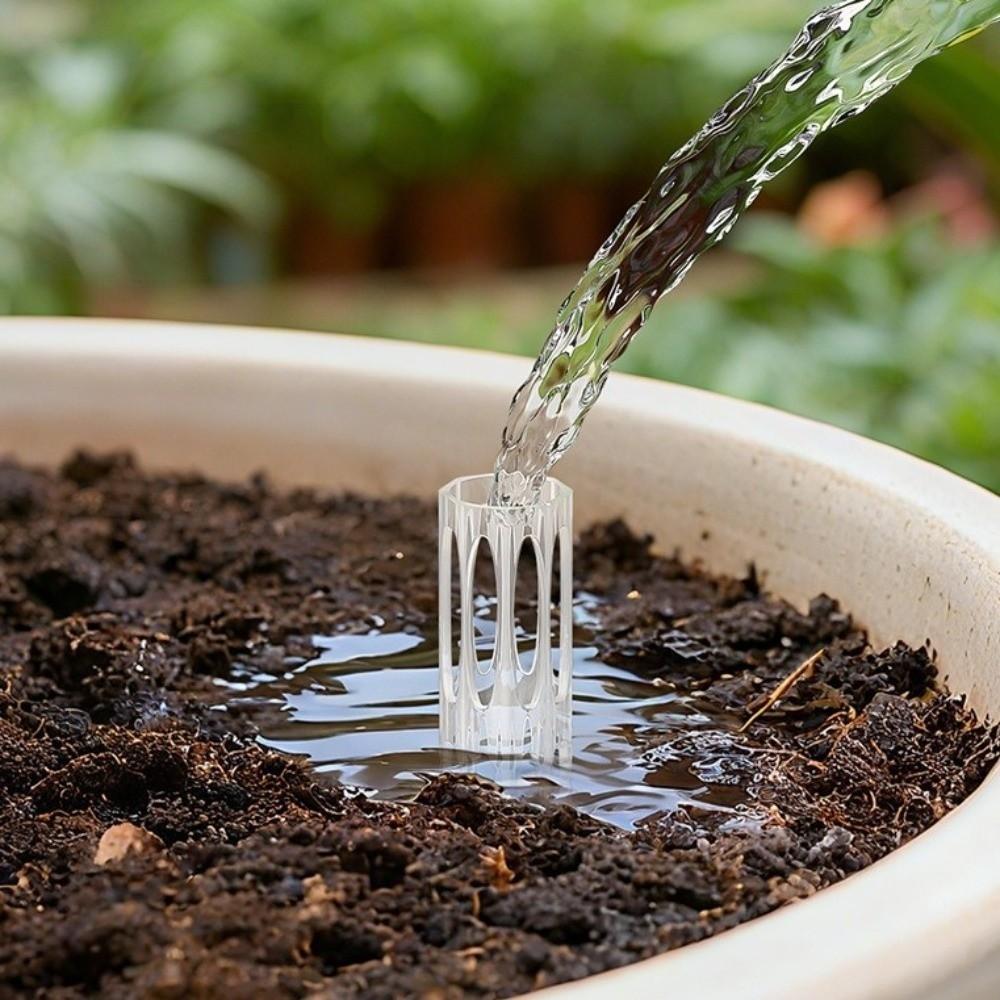 10PCS Plastic Plant Drainage Pipes Transparent Plant Root Ventilation  Potted Plants