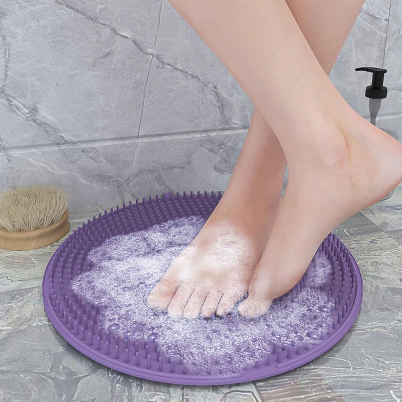 Silicone Lazy Person Rubbing Back Artifact Bath Towel Massage Back Wall Pad Strong To Mud Bath Wipe Silicon Bath Body Brush