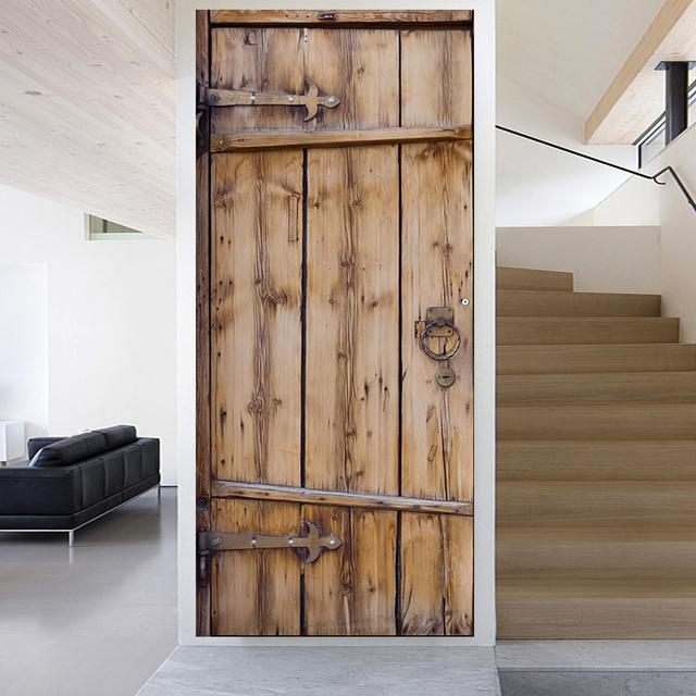 29 стилей DIY дверь художественная роспись наклейка гостиная коридор вход раздвижные двери декоративная живопись пилинг и; Наклеить обои из ПВХ