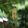Wind Chimes Outdoor, Memorial Wind Chimes With Hook And 6 Tubes, Wooden Wind Chime Decor For Home, Garden, Patio