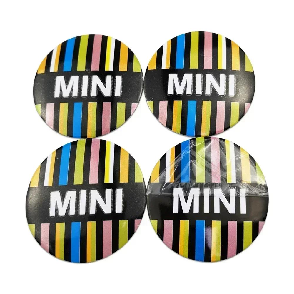 4 шт. Наклейки на центральные колпачки дисков для Mini Cooper JCW R50 R52 R53 R56 R57 R58 R60 MINI CLUBMAN COUNTRYMAN Аксессуары