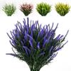 Artificial Lavender Flowers - 7-Pronged Wedding & Home Decor Indoor Plastic Flowers